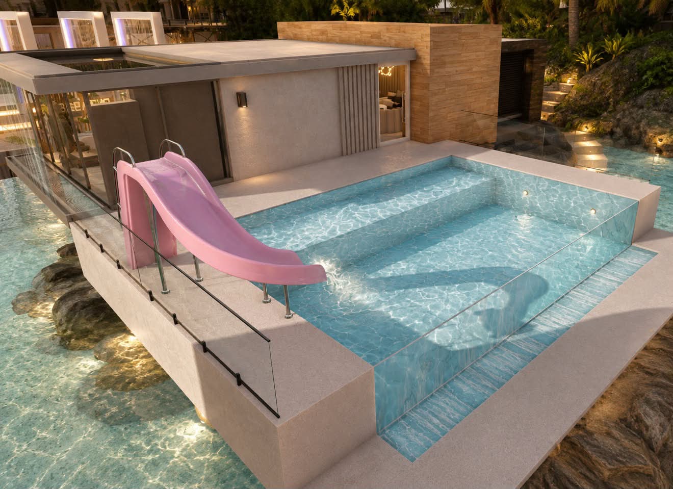 A private villa plunge pool